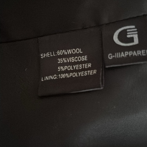 Jones New York Trench Coat Peplum Wool Blend size 12 - Picture 7 of 9